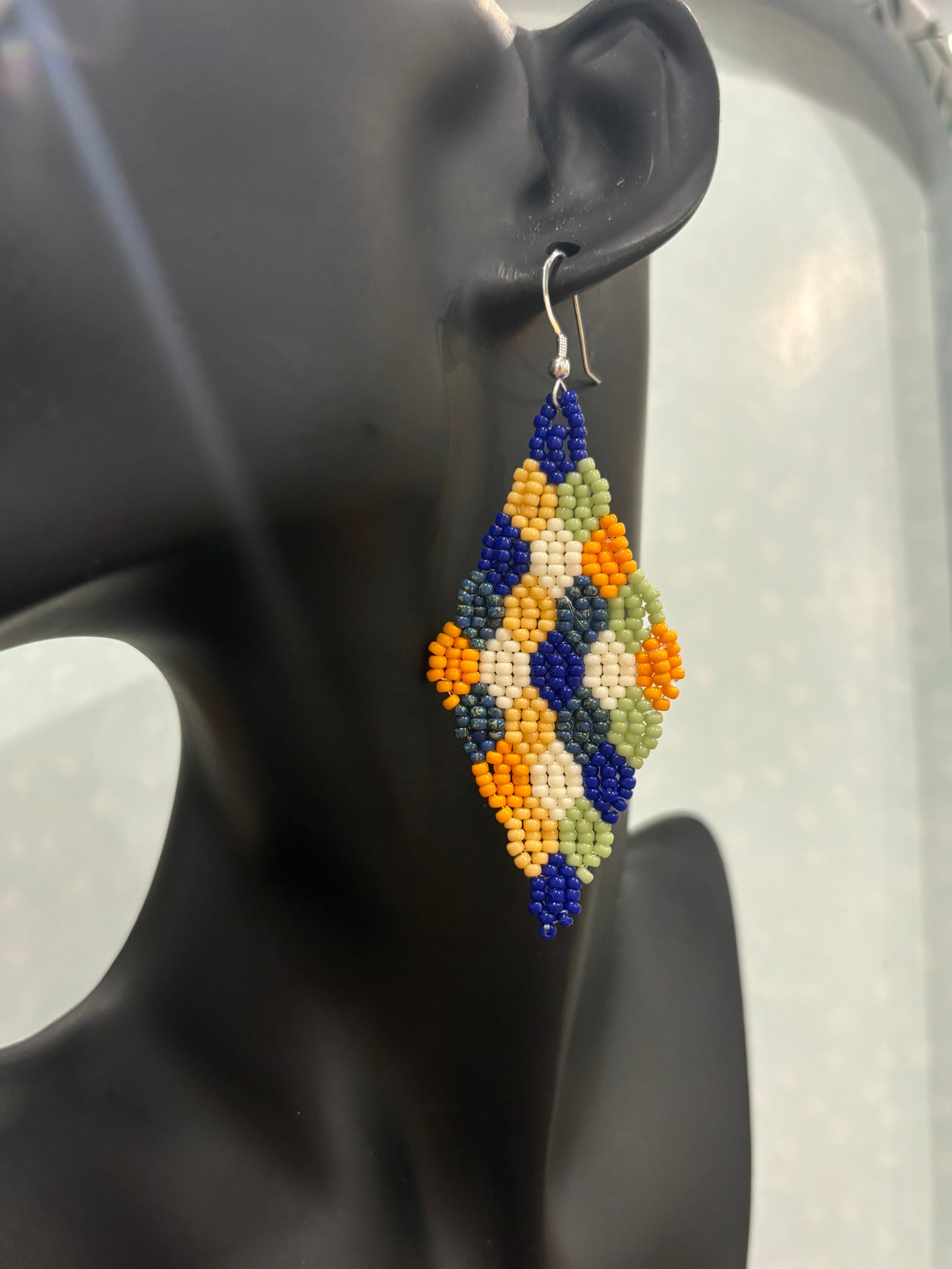 Orange/ Beige Dangles