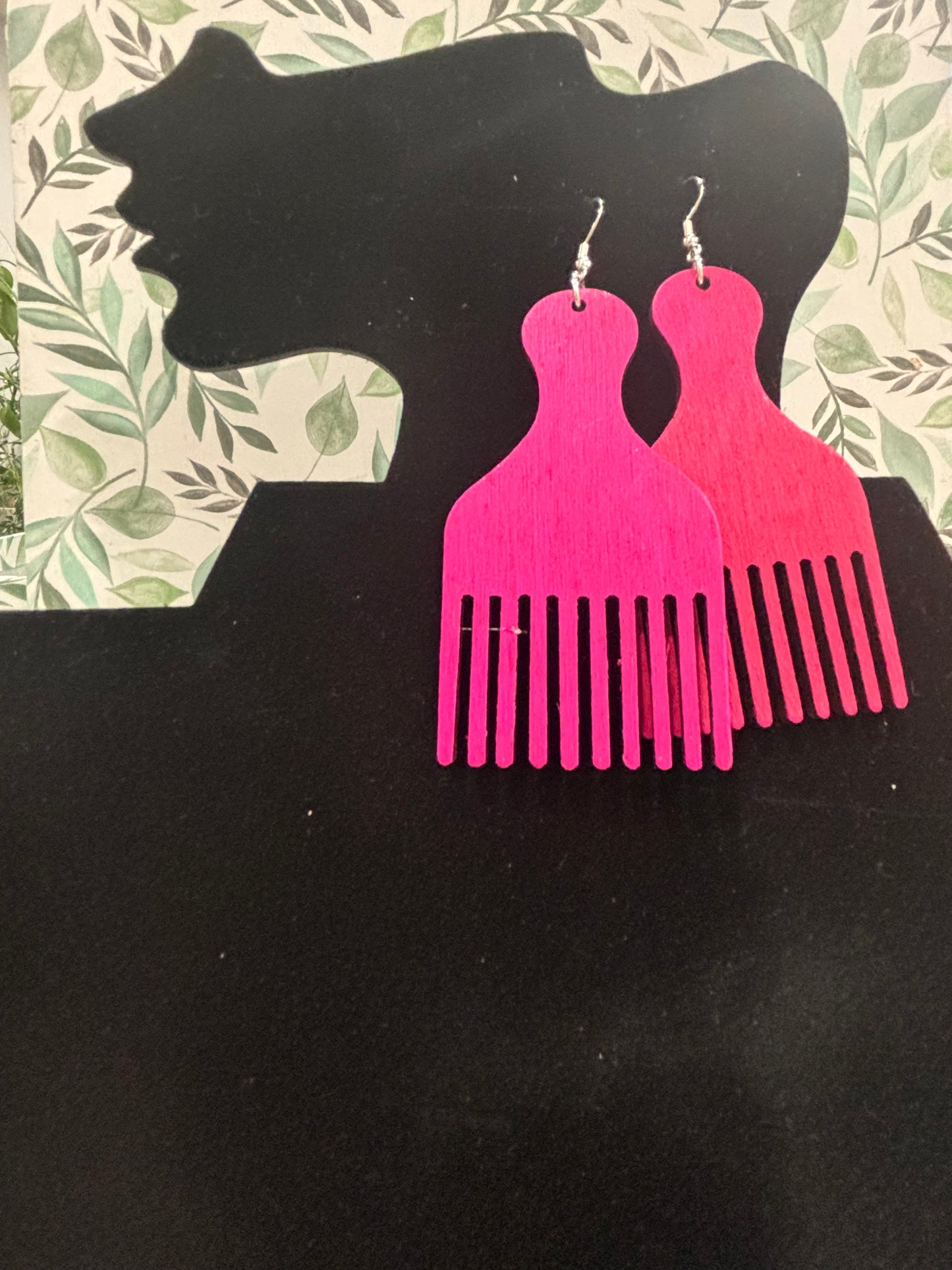 Afro-Pick Earrings