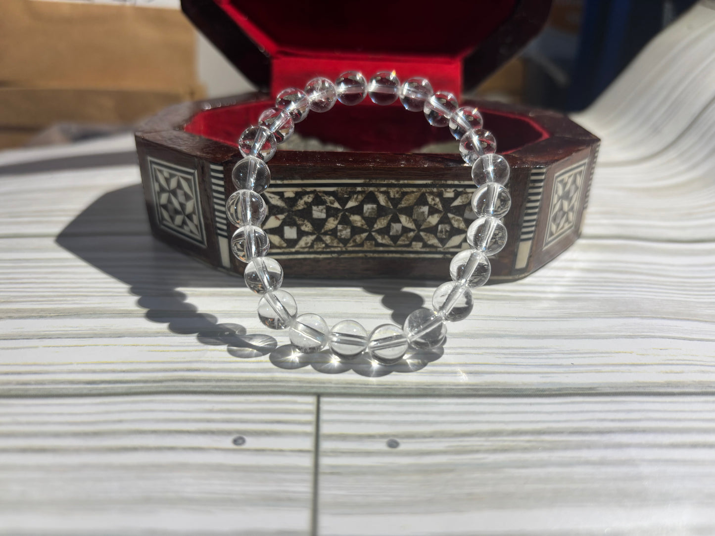 Clear/ White Quartz Energetic Bracelet