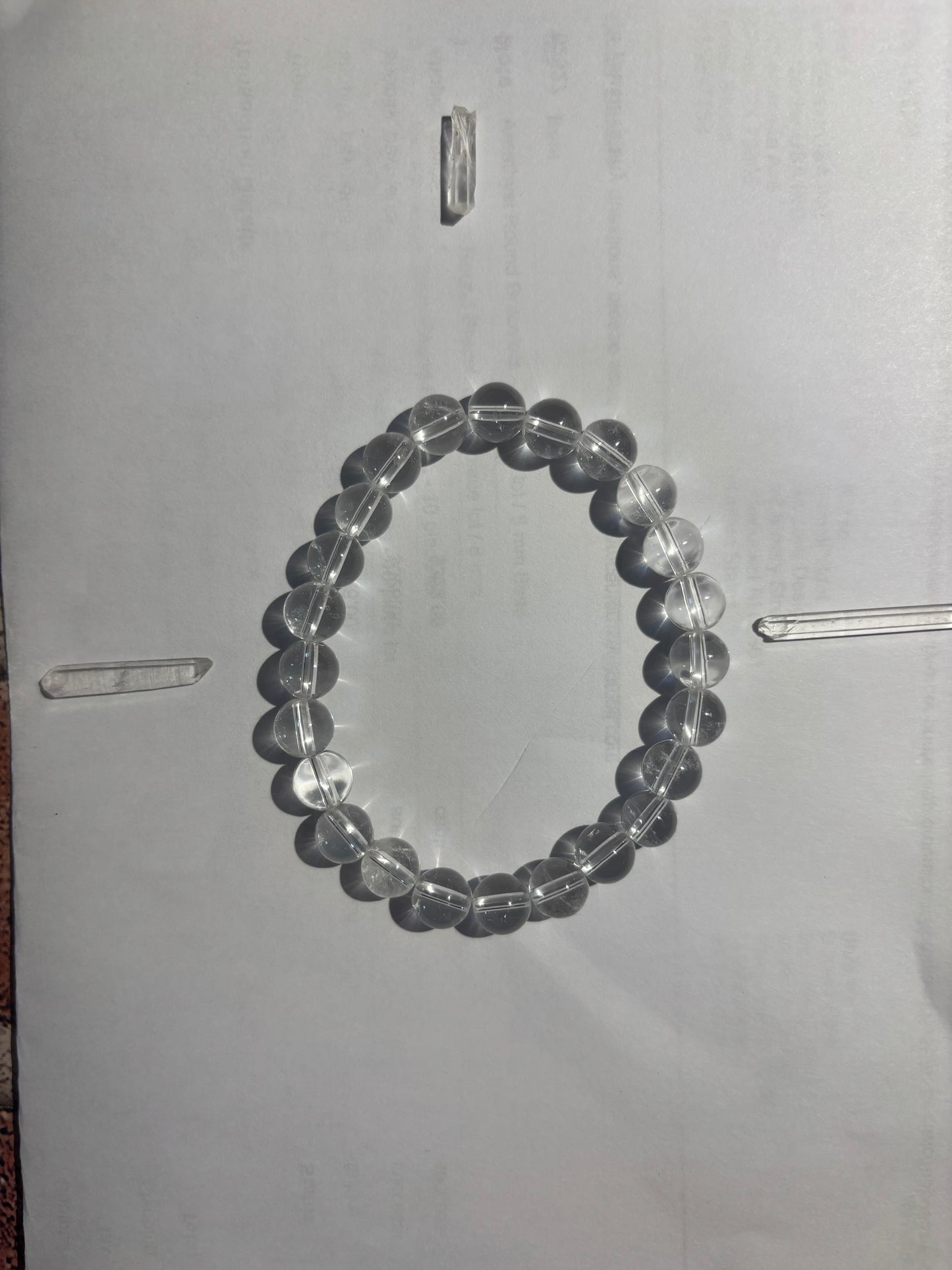 Clear/ White Quartz Energetic Bracelet