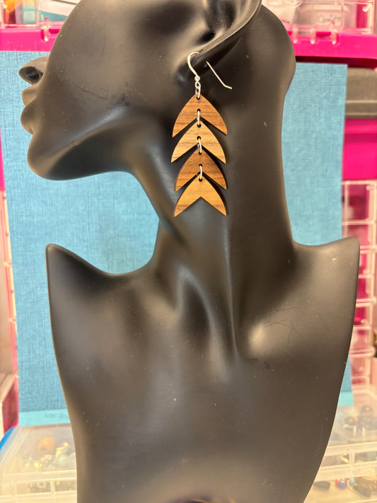 Walnut Dangle Earrings