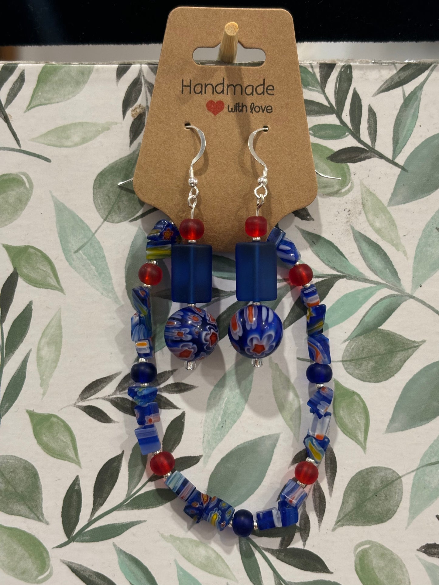 RWB Millefiori Glass Set