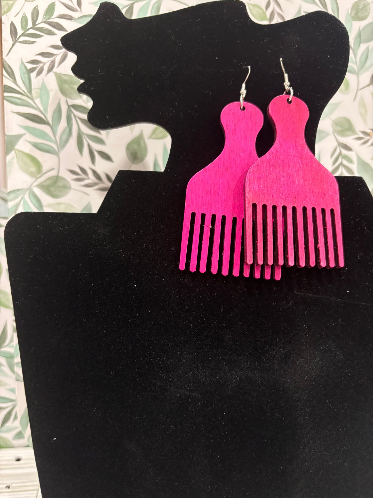 Afro-Pick Earrings