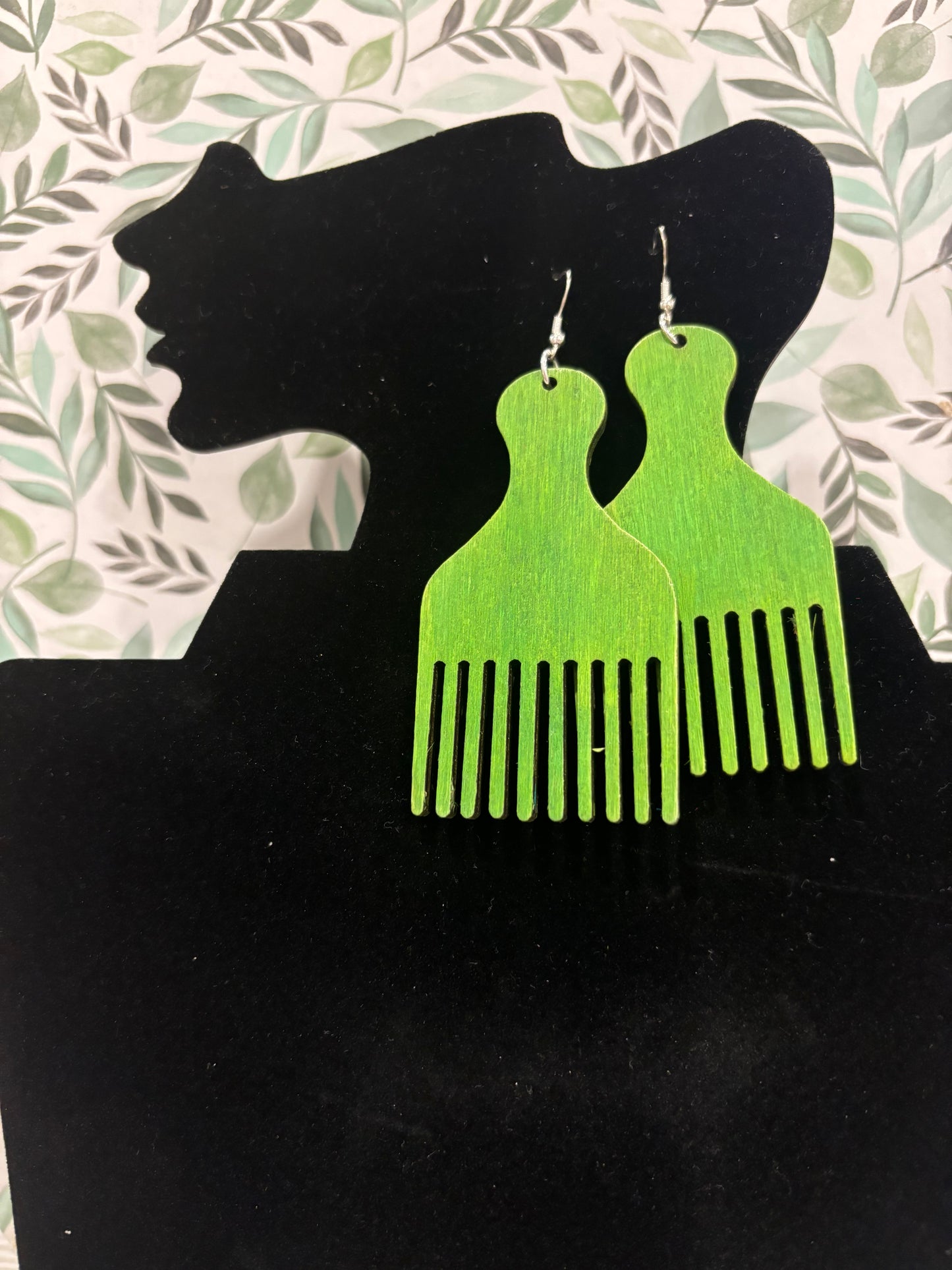 Afro-Pick Earrings