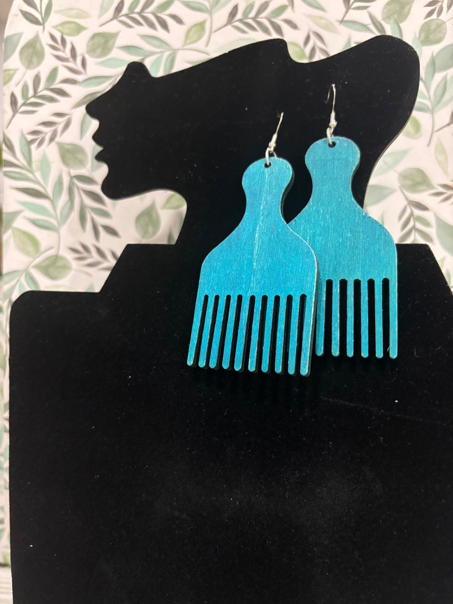Afro-Pick Earrings