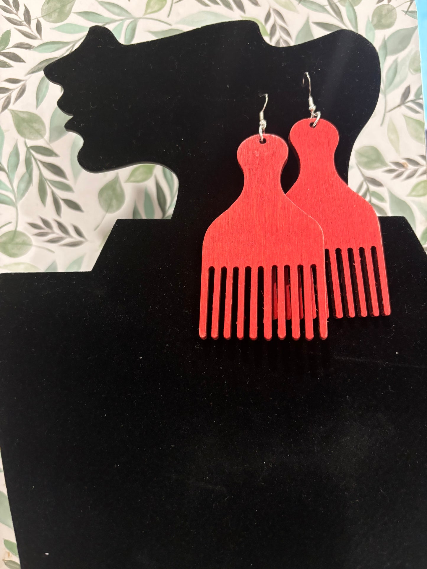 Afro-Pick Earrings