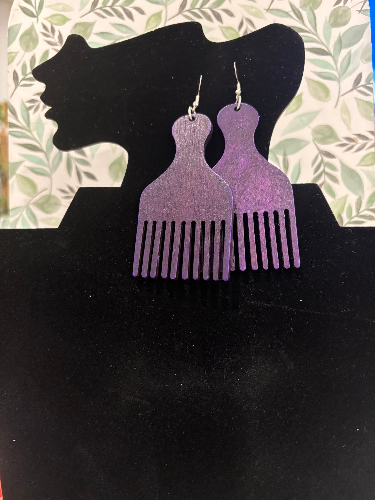 Afro-Pick Earrings