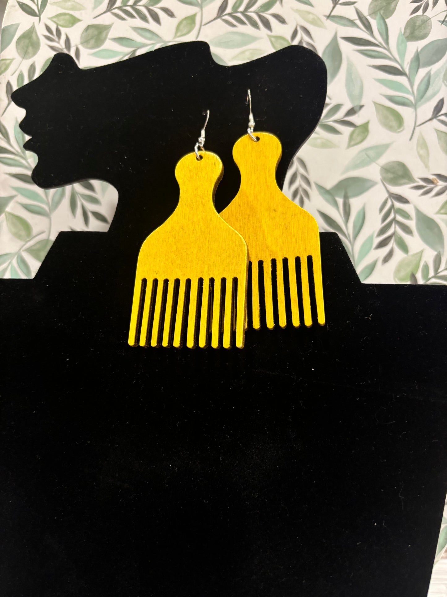 Afro-Pick Earrings