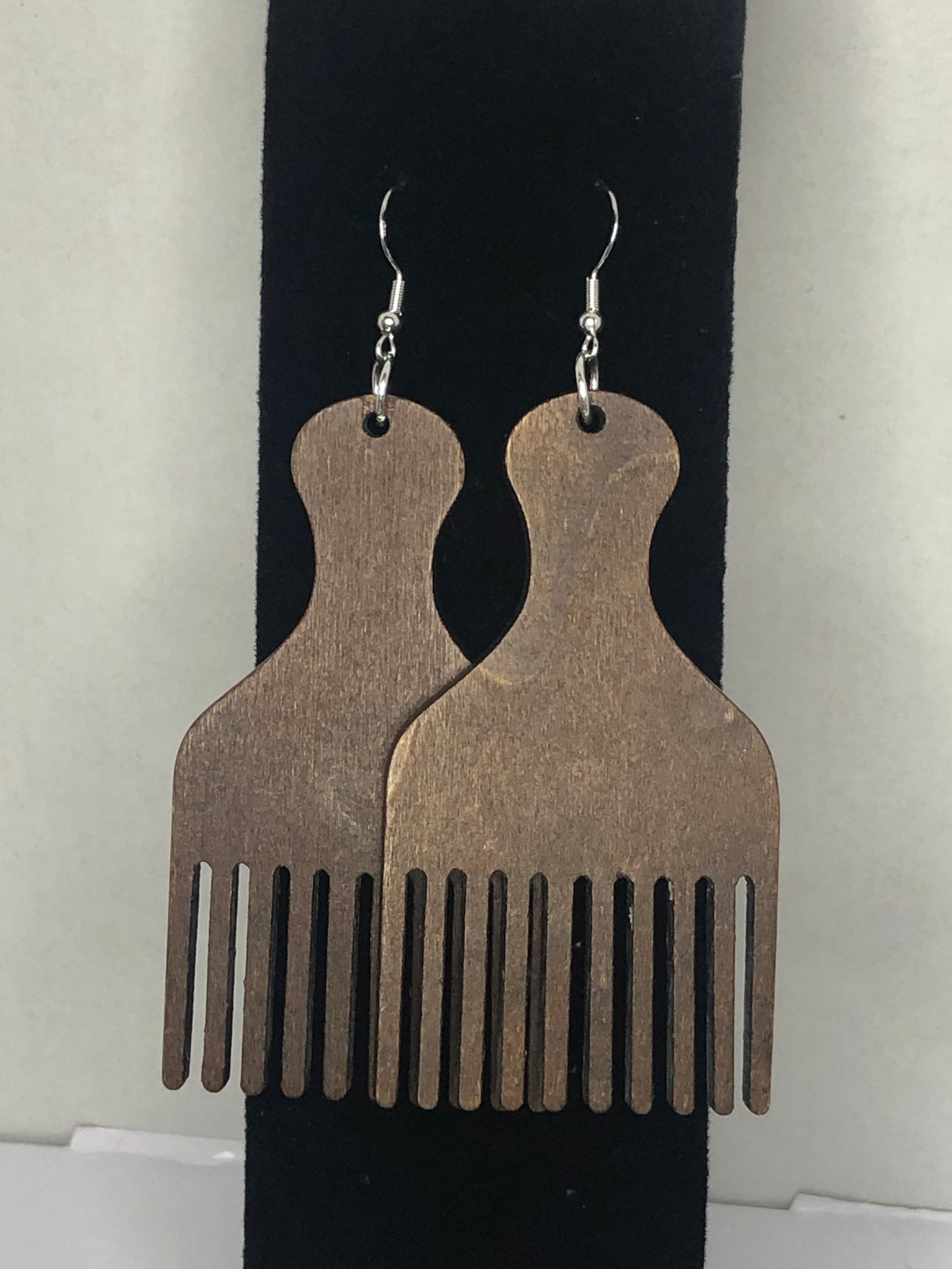 Afro-Pick Earrings