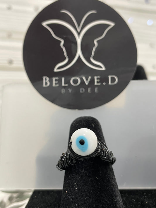 Evil Blue Eye Ring